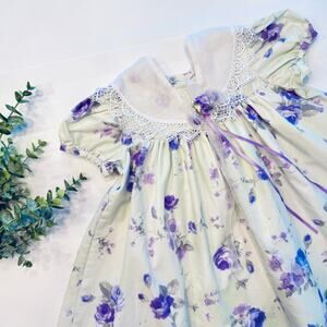 VTG Rare Editions Baby Dress Floral Feminine Lace Vintage 1990's 1990s 90s 90's